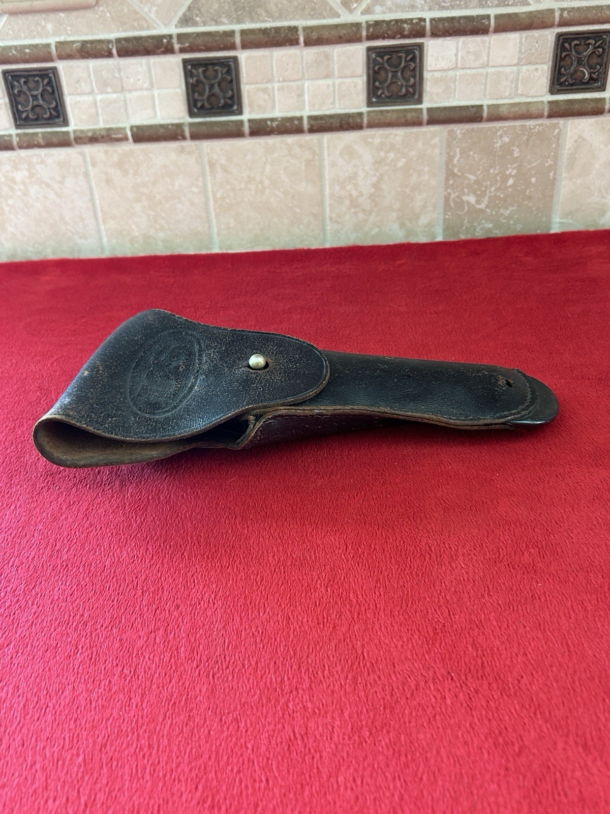 100% Original USGI M1911A1 .45 Black Leather Belt Holster Korean War