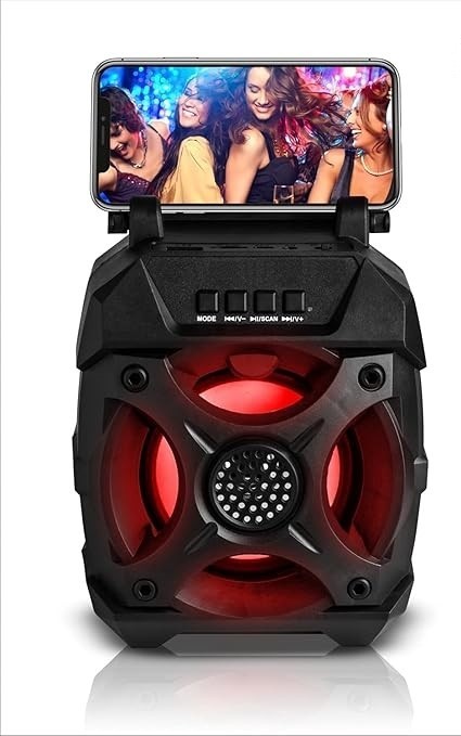 iPower BB250 Portable Bluetooth Speaker — AUX / USB / Micro‑USB Inputs — Black