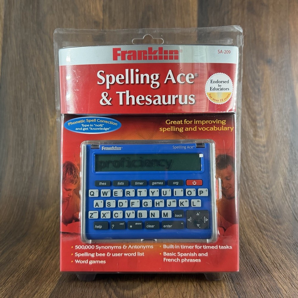 Franklin Spelling Ace & Thesaurus New & Sealed