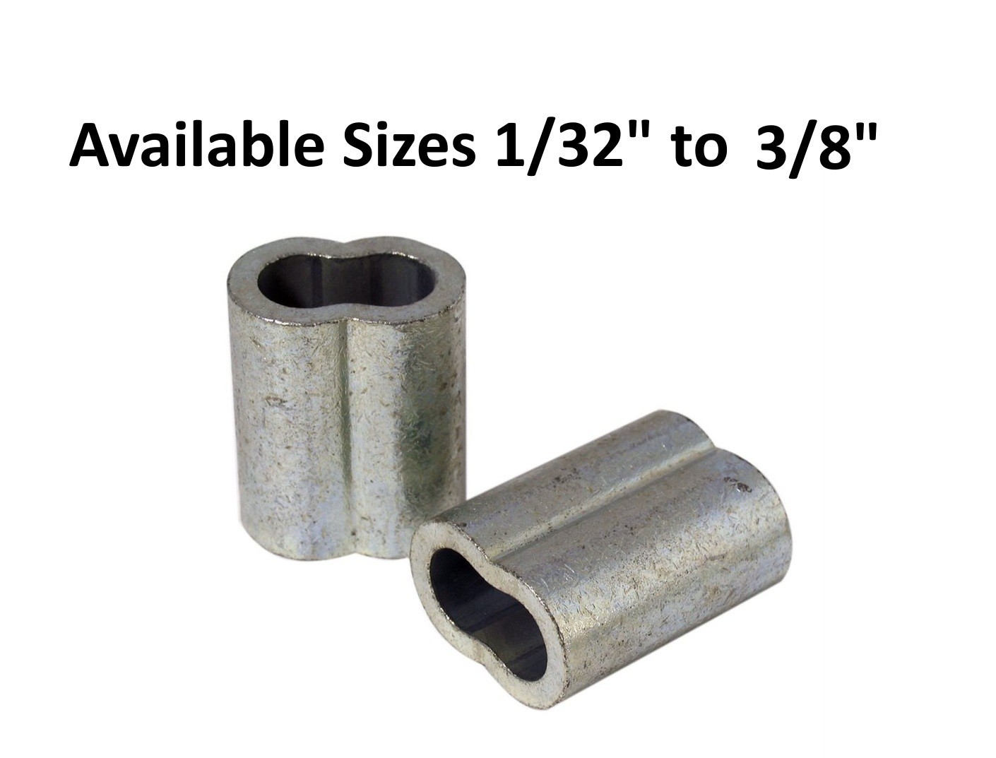 Zinc plated Copper Sleeves Clip Crimps for Cable Snare Wire Swage Line