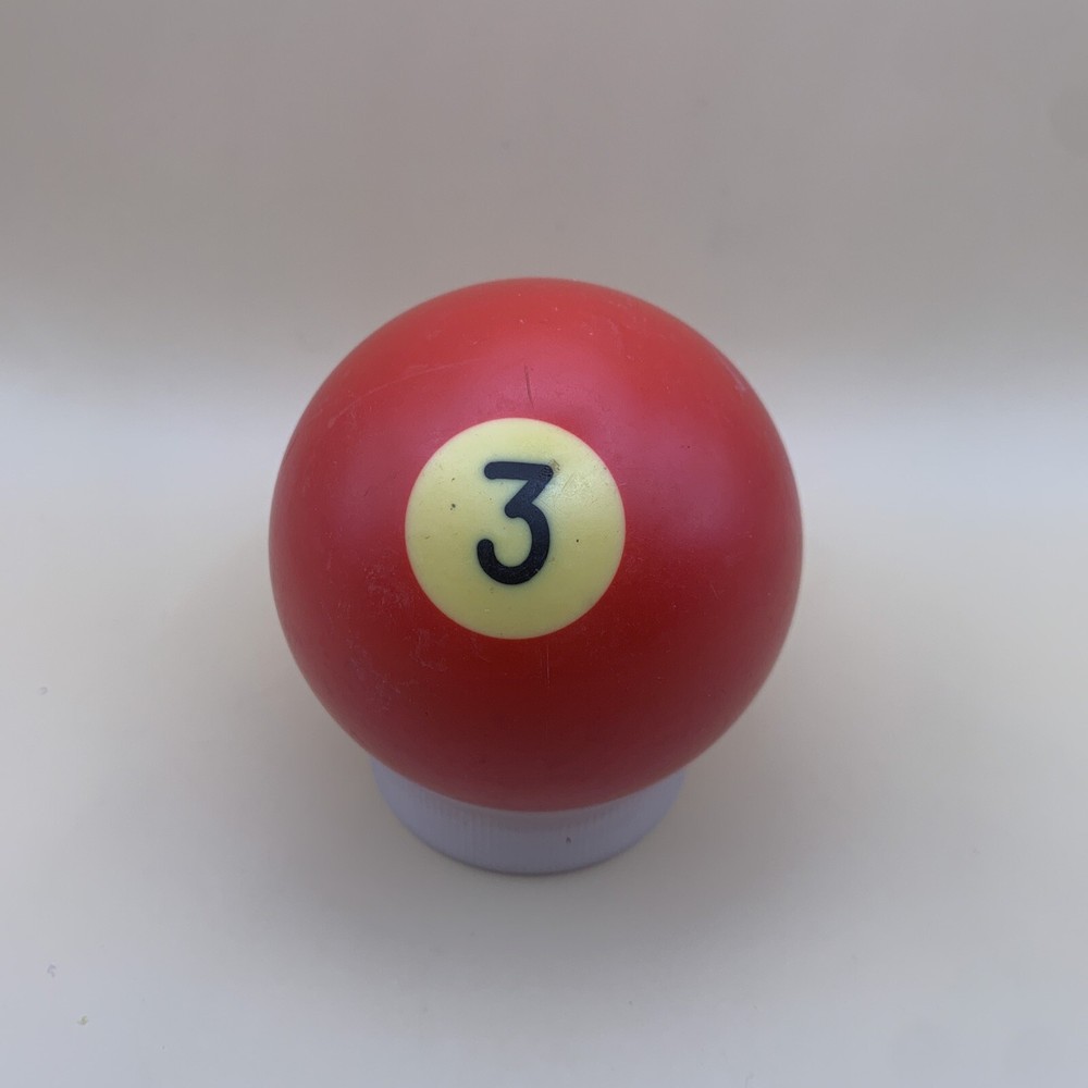 Vintage Replacement Pool Ball Billiards Red Solid #3 Ball 2 1/4" Diameter