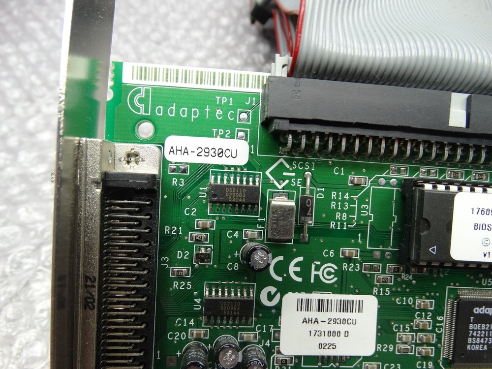 Adaptec AHA-2930CU SCSI Controller Card + Connector Cable