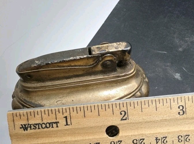 RONSON CROWN SILVERPLATED TABLE LIGHTER