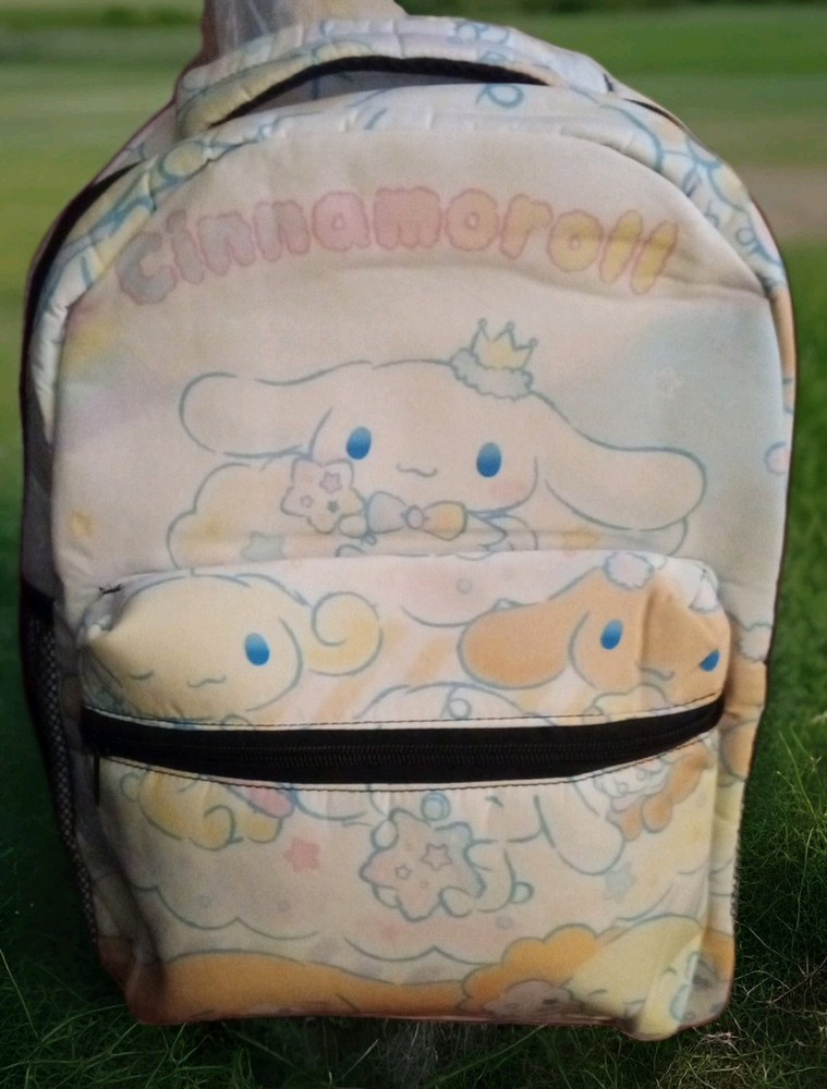 CINNAMAROLL BACKPACK  16"x11" Adjustable Strap Zippered Carry Handle