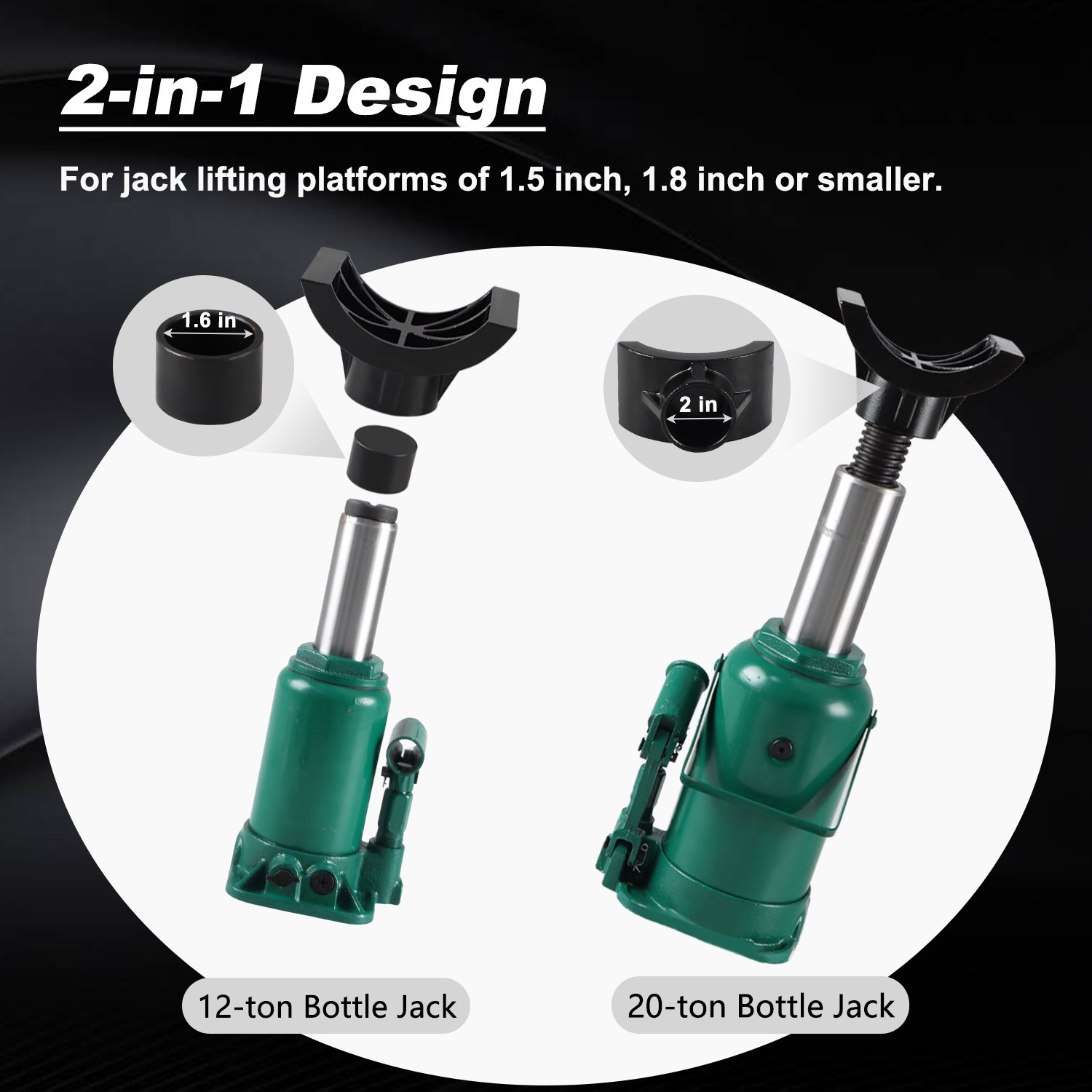 Hydraulic Jack Lifting Axle Saddle for 12-ton 20-ton 3 Inch & 4 Inch Axle Tube