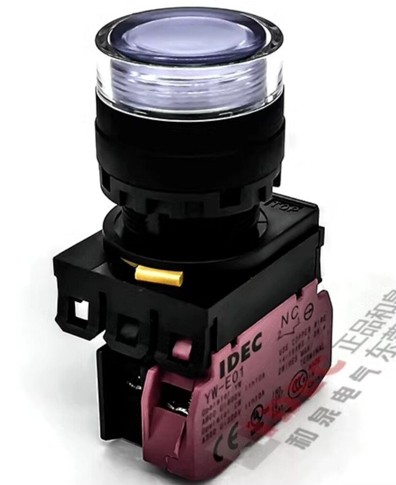 1pcs IDEC Push button Switch with light YW1L-AF2E01QM3W