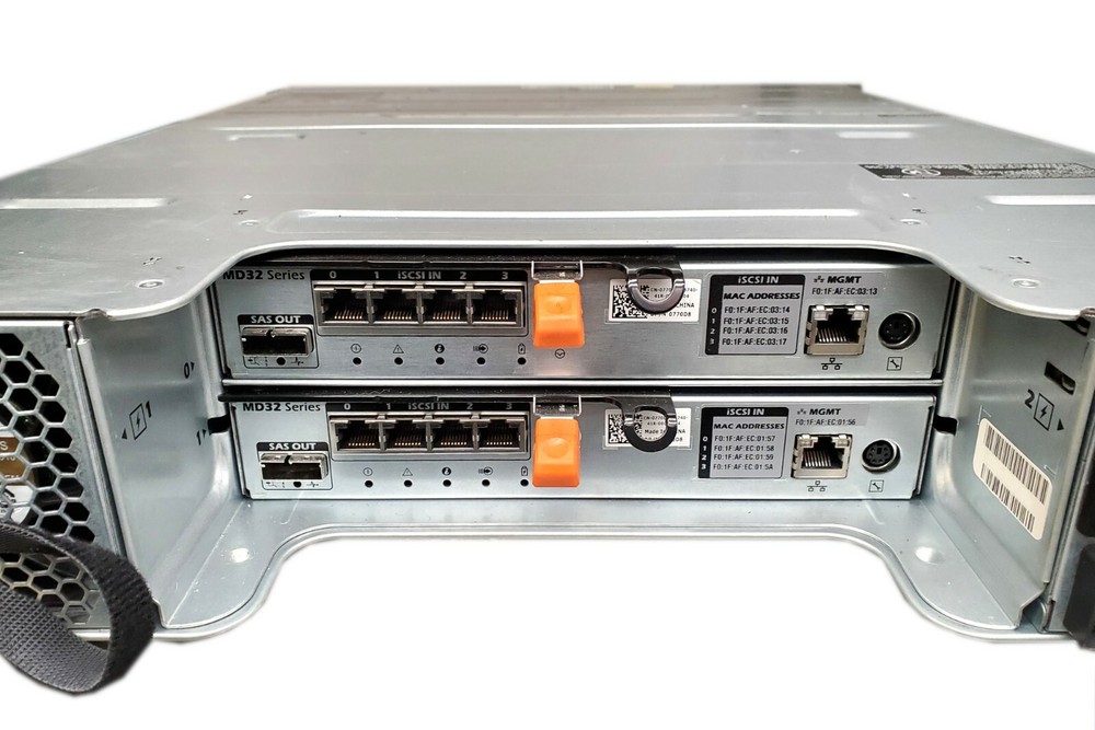 Dell PowerVault MD3200i 12x 2TB iSCSI Storage Array Dual PSU, Dual Controller