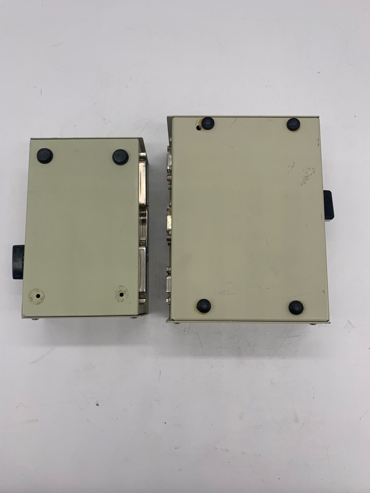 (1) 3 Port Data Transfer Switch and (1) 9 port Data Transfer Switch