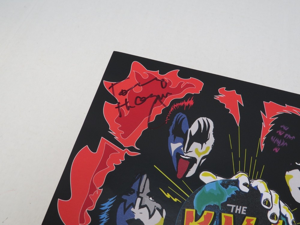 KISS KRUISE VII SIGNED AUTOGRAPHED POSTER - SINGER THAYER SIMMONS STANLEY