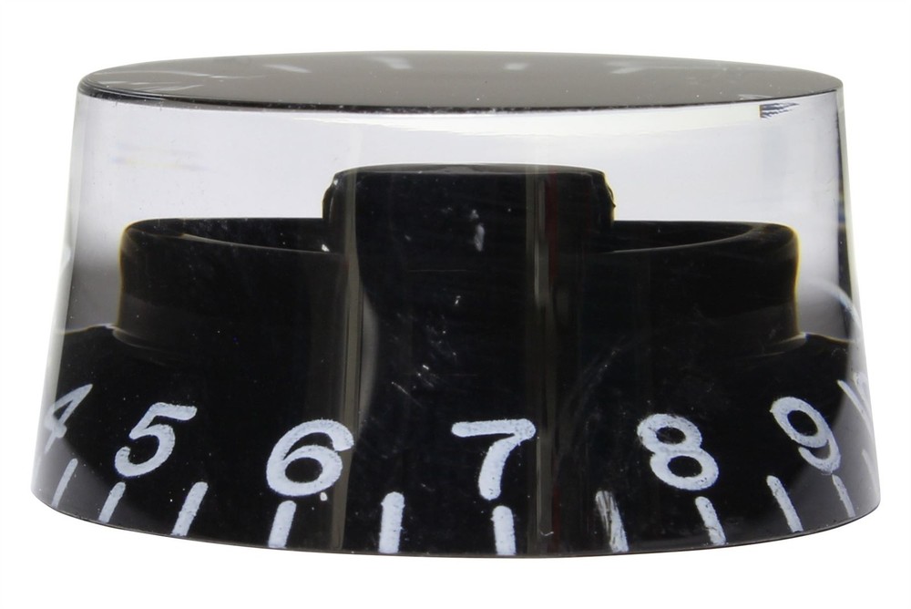 Black Speed Knobs 4pk for Epiphone and import guitars with coarse splines