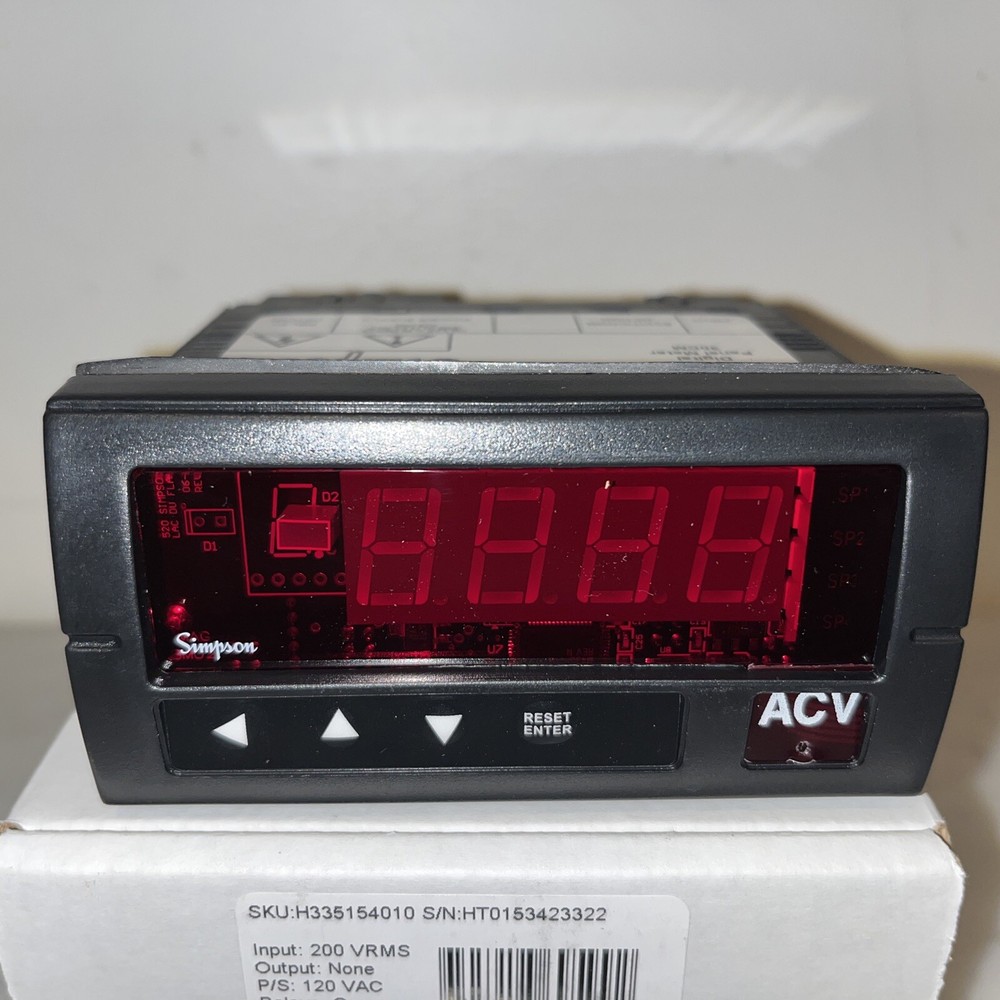 Simpson H335154010 Hawk 3 Digital Panel Meter/Controller H335