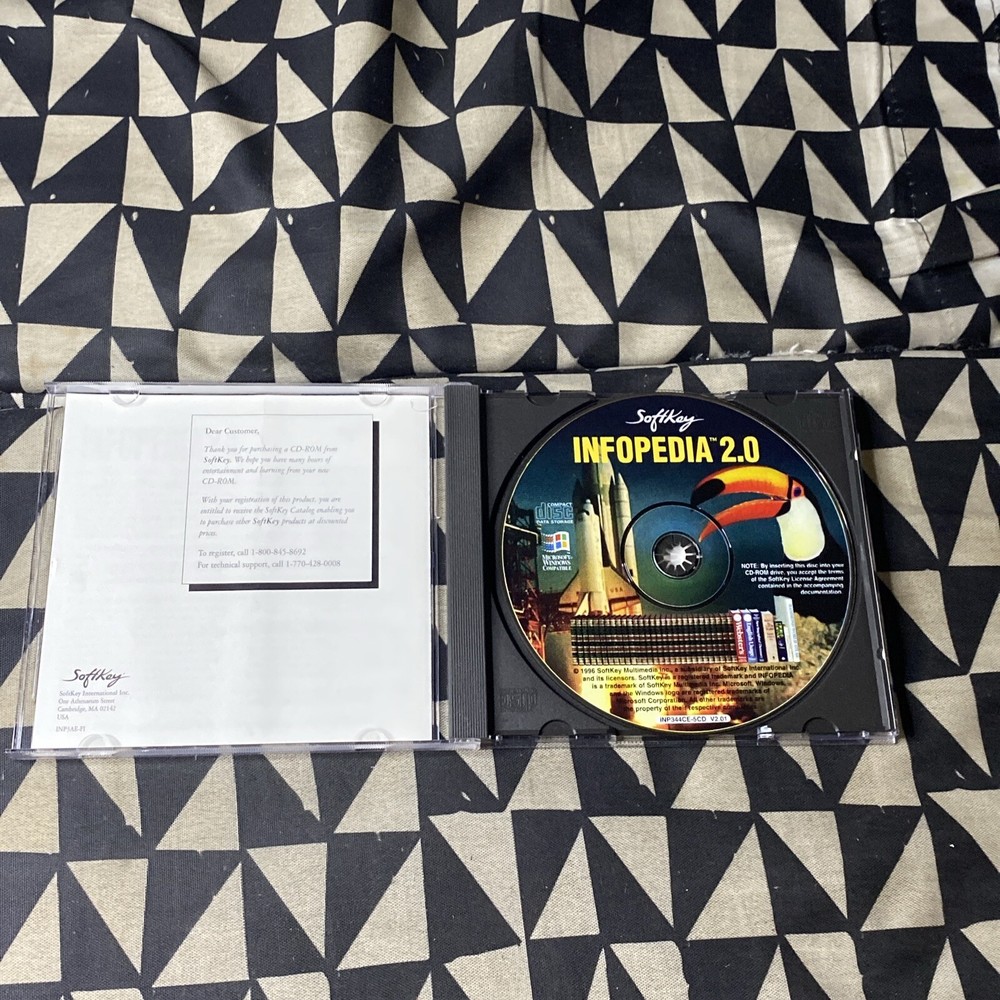 InfoPedia 2.0 Pc Computer CD-Rom Educational Learning Teaching Informational