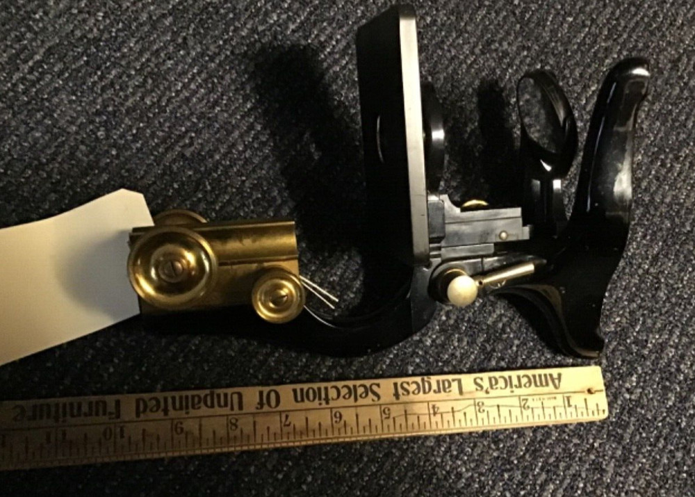 Ernst E.Leitz Wetzlar microscope Vintage Original Brass Knobs ASIS Parts Salvage