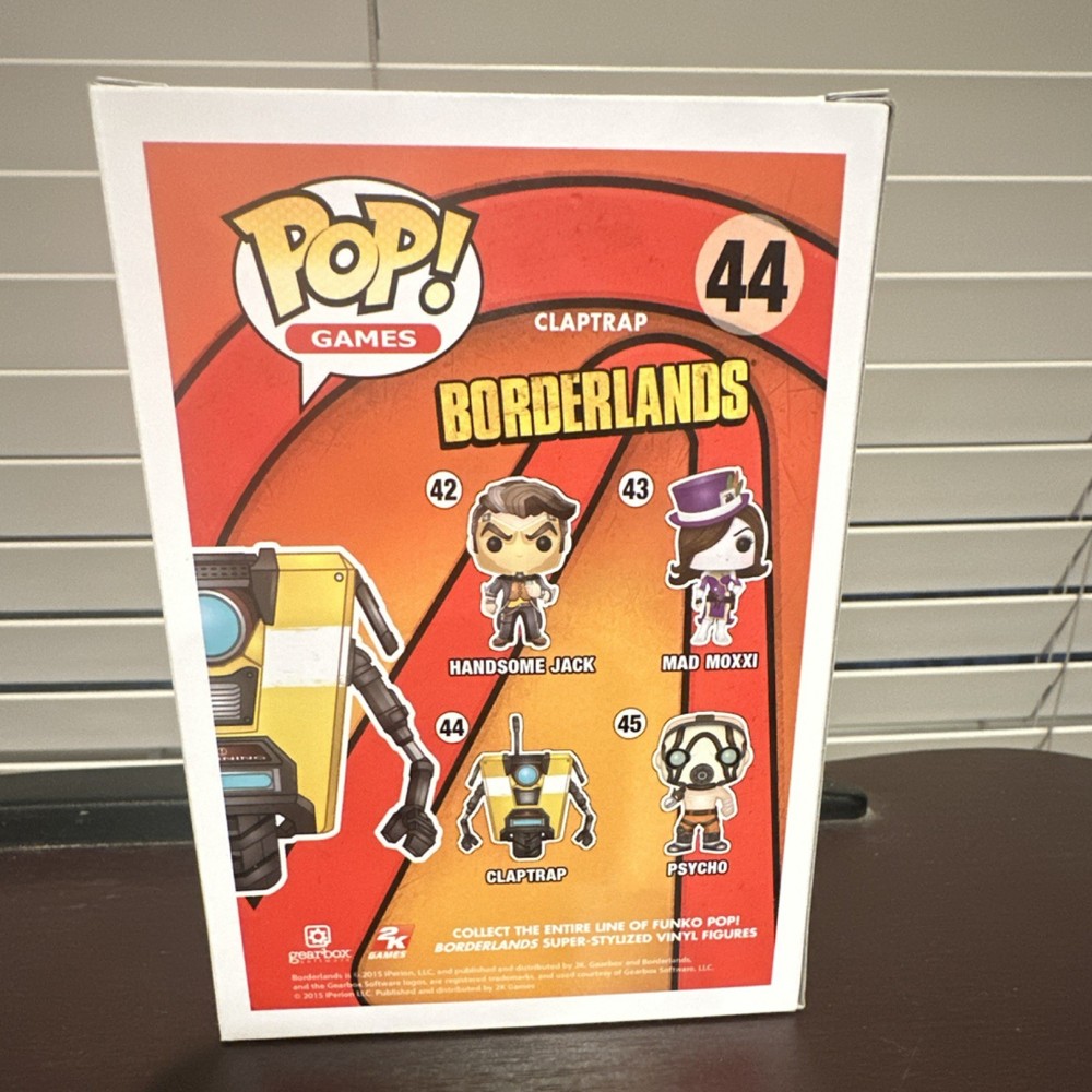 Funko Pop Games! Vinyl Claptrap Borderlands #44