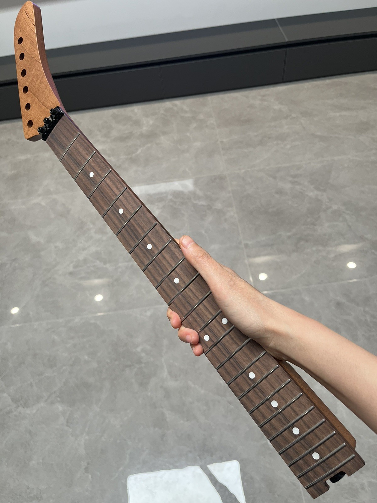 NEW Stainless Rosewood 22fret Floyd nut Roasted Flame Maple electric guitar neck