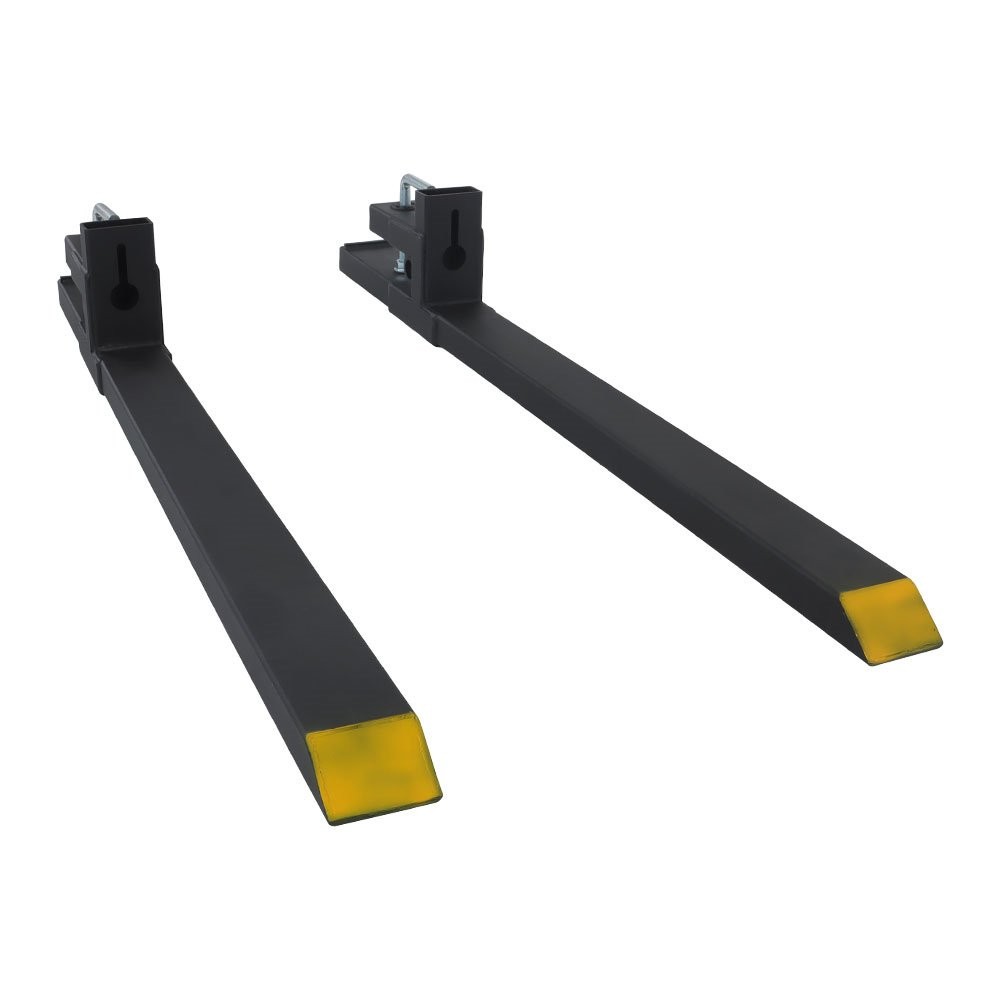 Clamp On Bucket Loader Attachment Skid Steer Tractor Pallet Forks 60" 4000Lbs