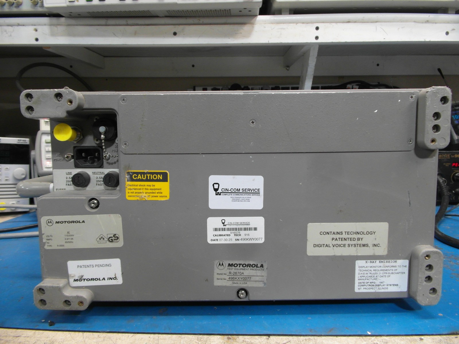 Motorola/General Dynamics R2670A Communications Service Monitor CALIBRATD LOADED