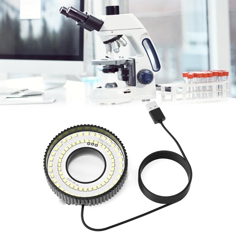USB Powered Portable LED Rings Light With Polarizing Function For Microscope