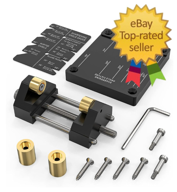 Precise Chisel Sharpening Jig Kit, Honing Guide System for Woodworking Chisels a