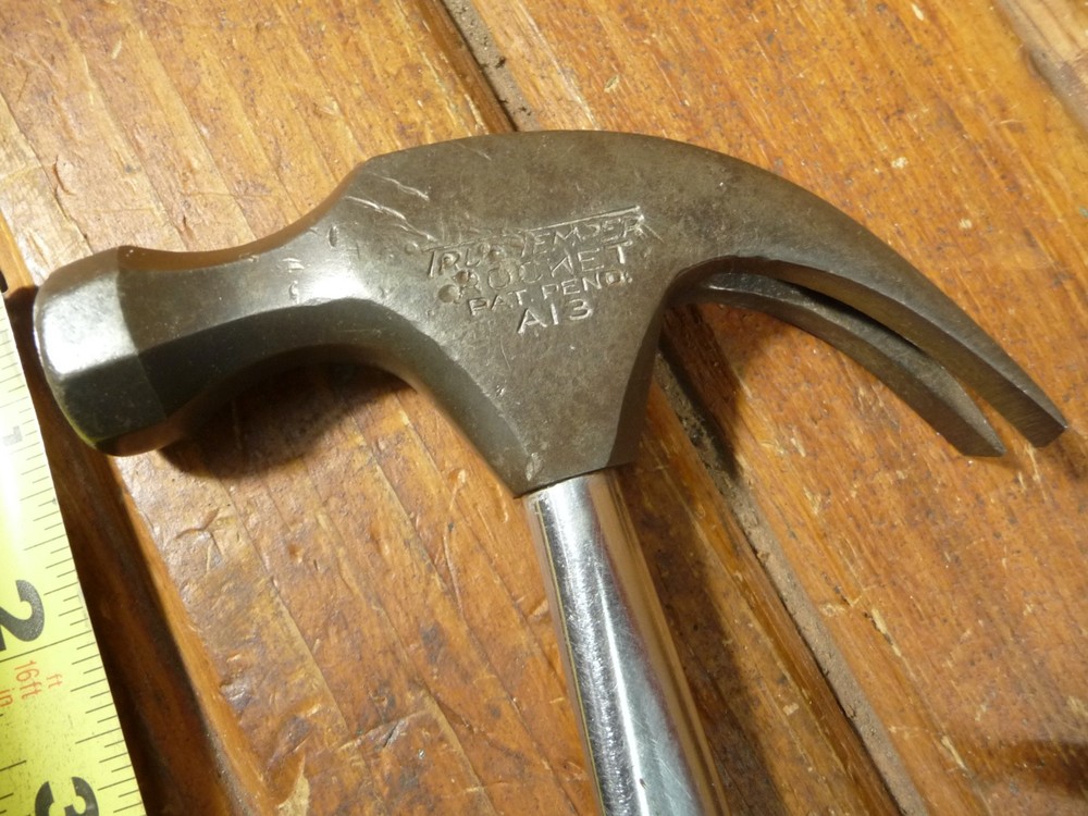 Vintage True Temper Rocket A13 Claw Hammer Brown Handle
