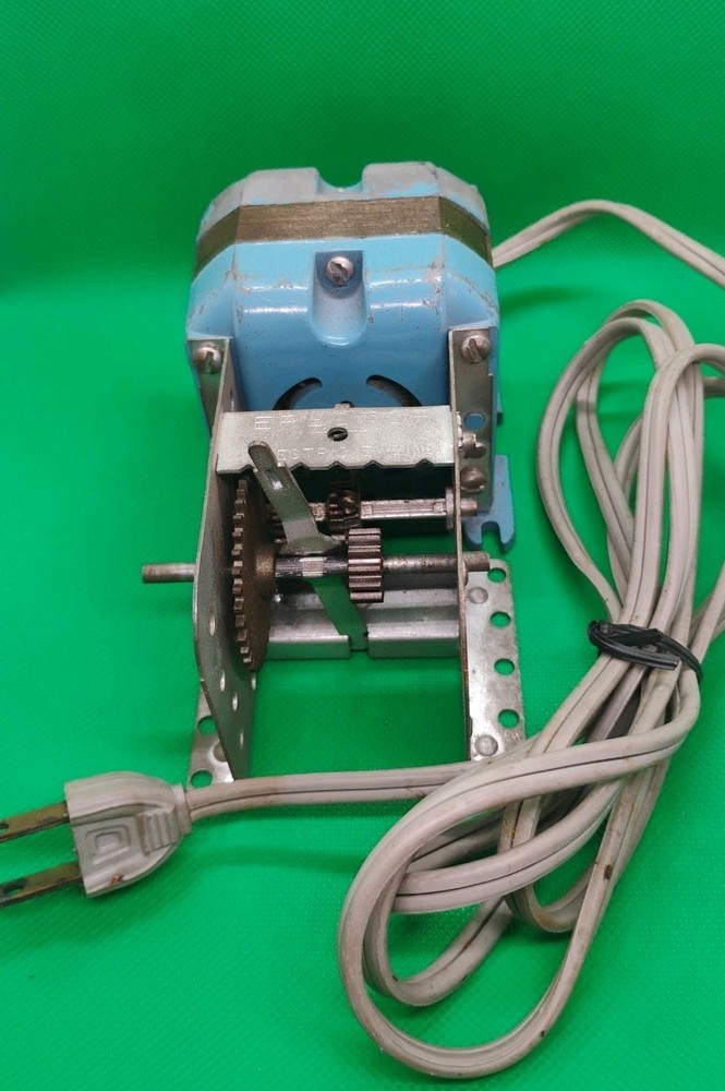 Gilbert Erector Set A-49 Motor Silver Gearbox Working