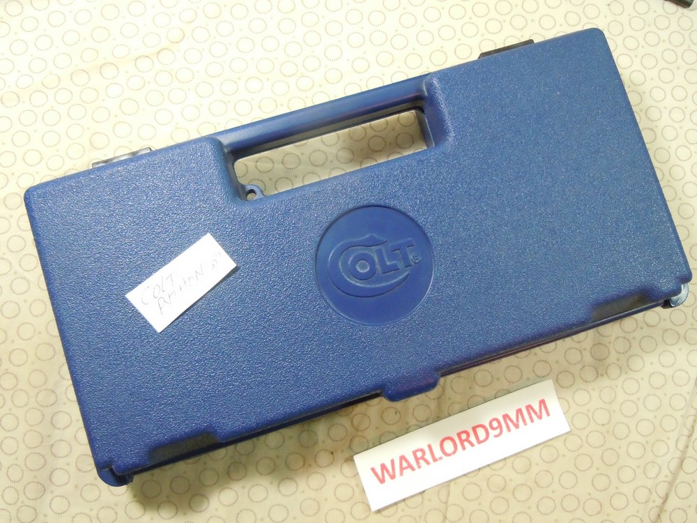 COLT PYTHON MOLDED FACTORY BLUE HARD CASE - 8 INCH..