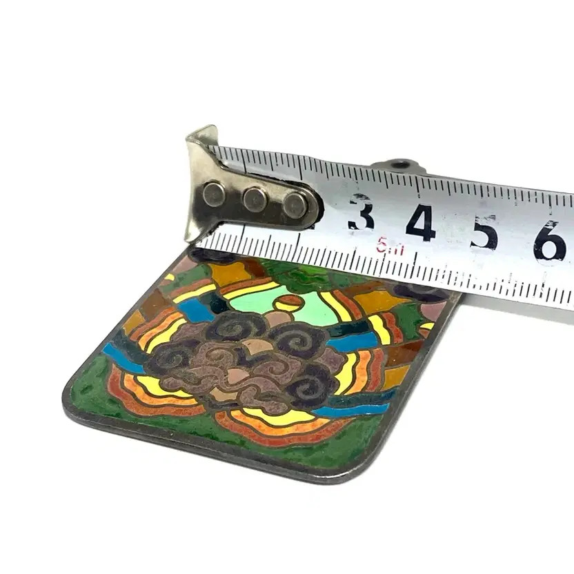 Silver Traditional Pattern Pendant Plate - Handcrafted Gift