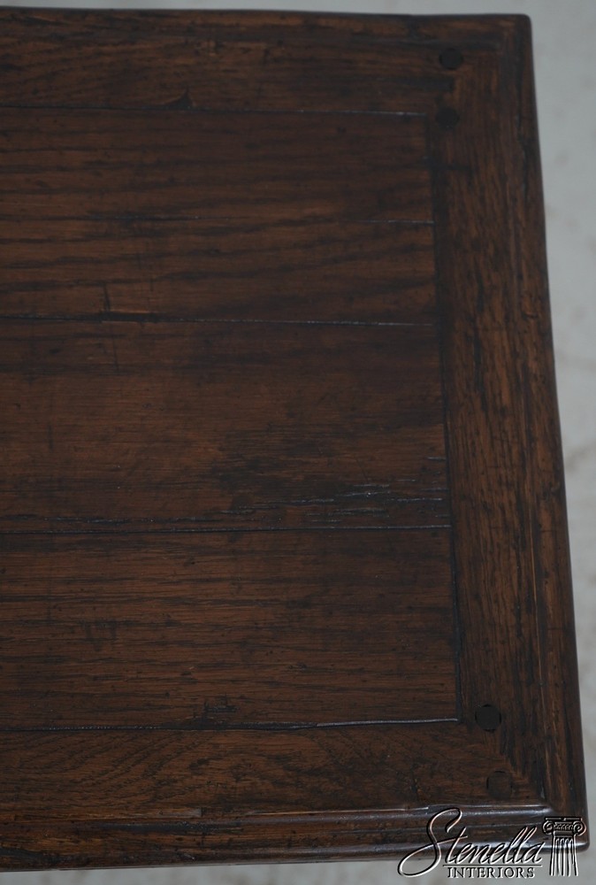72043: GUY CHADDOCK Jacobean Distressed Oak Nesting Tables