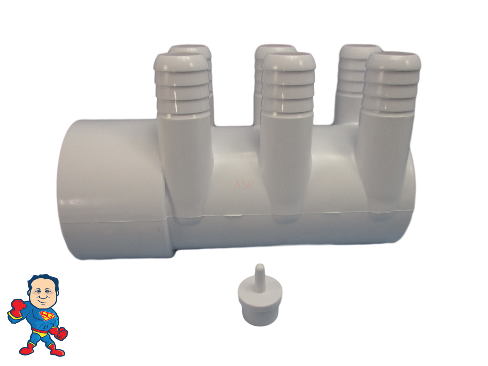 Manifold Hot Tub Spa Part 16 3/4" Outlets Glue and Coupler Kit Info Video