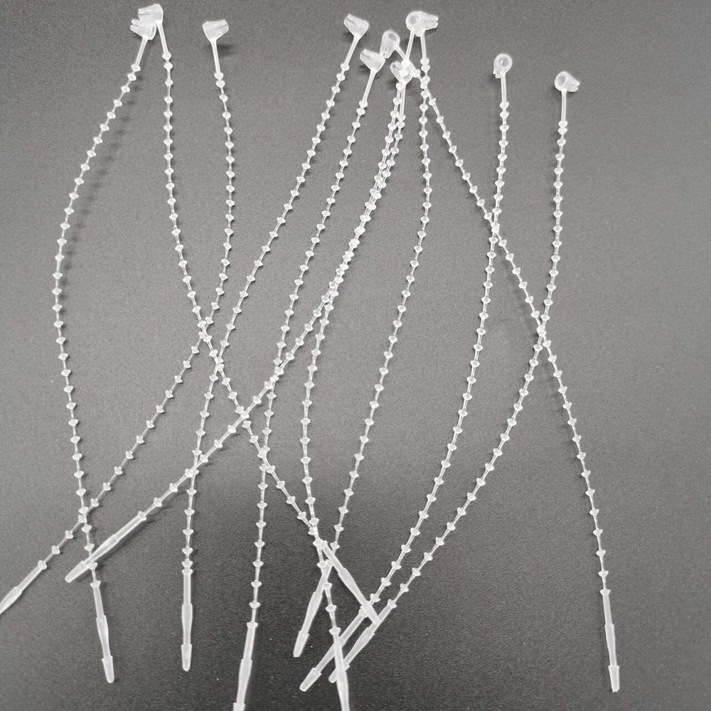 1000 Pcs 5 Inch Adjustable Snap Lock Security Beaded Loop Tie Tag Fasteners