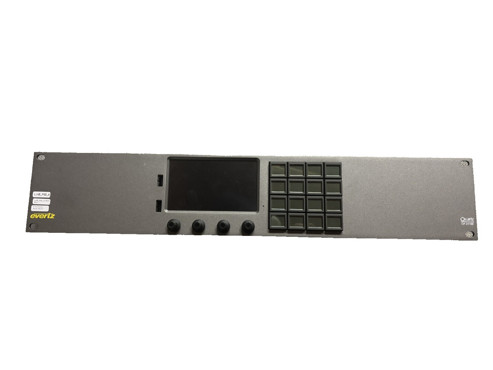 Evertz CP-2116E System Control Panel One Touchscreen 16 LCD Buttons