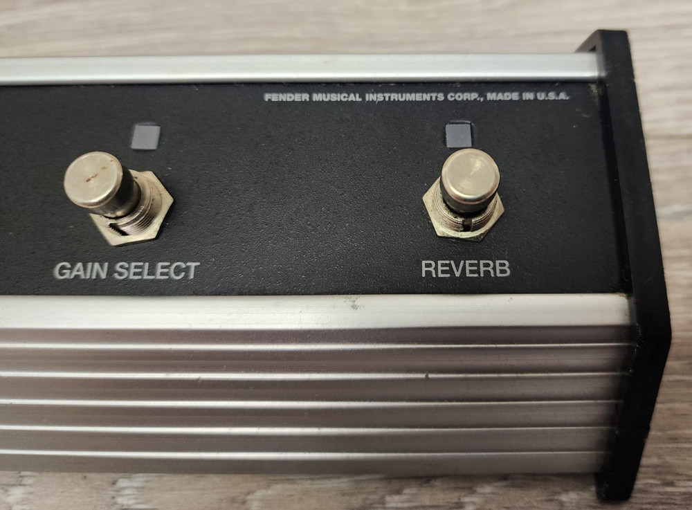 Fender 3 Button Footswitch Foot Switch Channel Gain Select Reverb Setting Tested