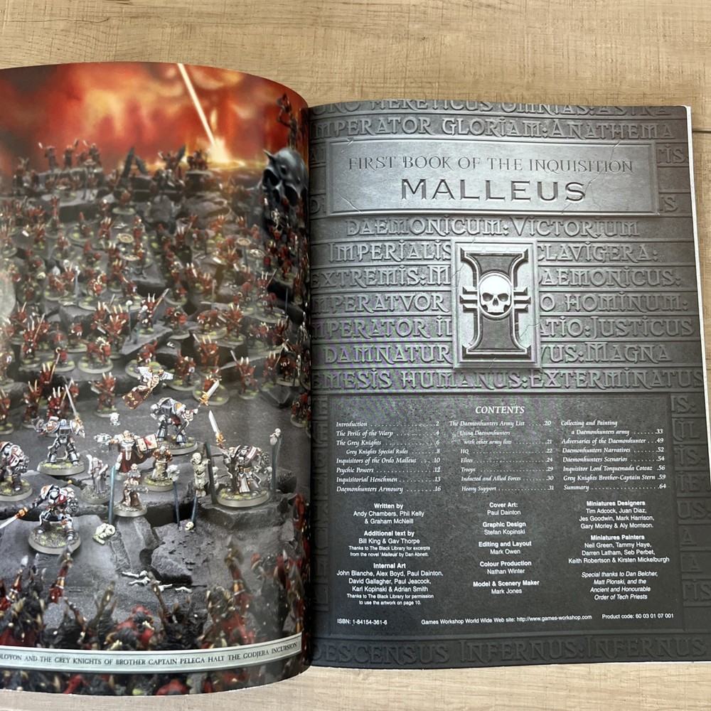 Games Workshop Warhammer 40k Daemonhunters Codex Rulebook 3rd Edition