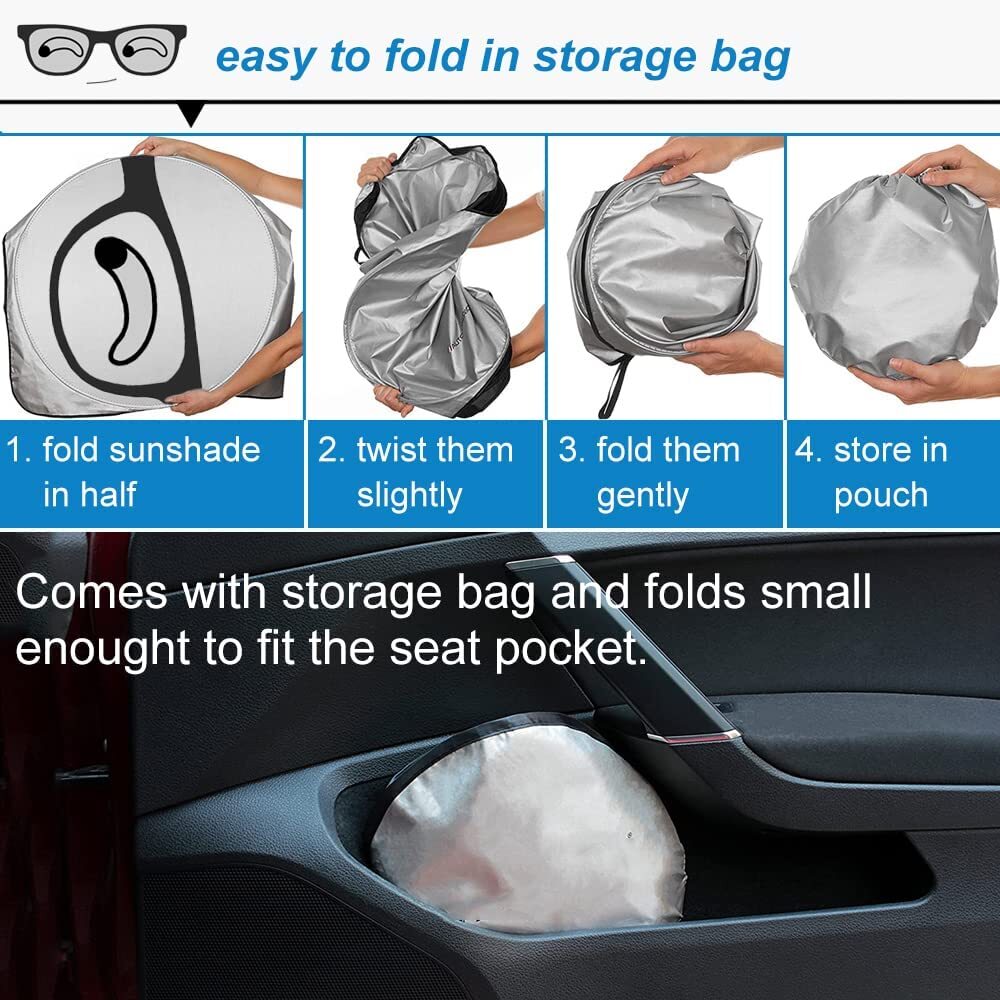 Foldable Car Windshield Sun Shade Visor Auto Front Window UV Block Shield Cover