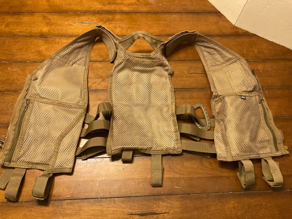 Vism Tactical Vest Fully Adjustable Tan Airsoft Combat NICE!
