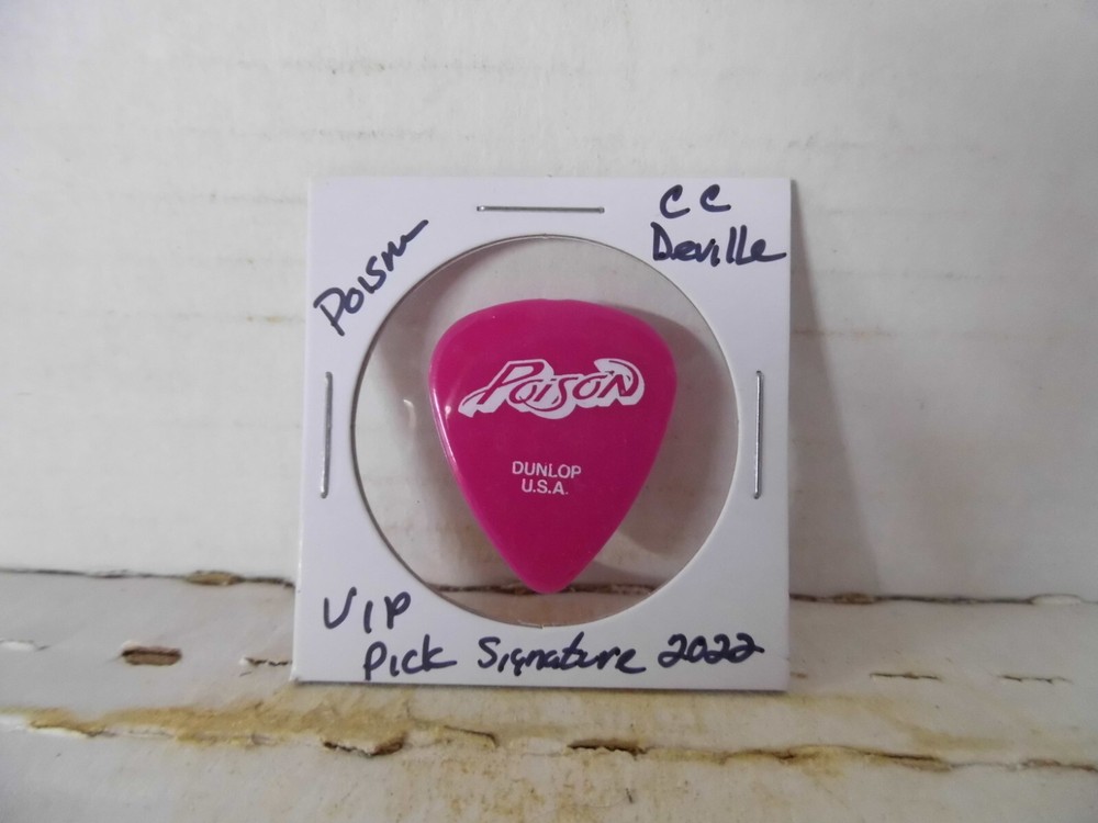 POISON "CC DEVILLE" 2022 GUITAR PICK~READ DESCRIPTION (#26~12)