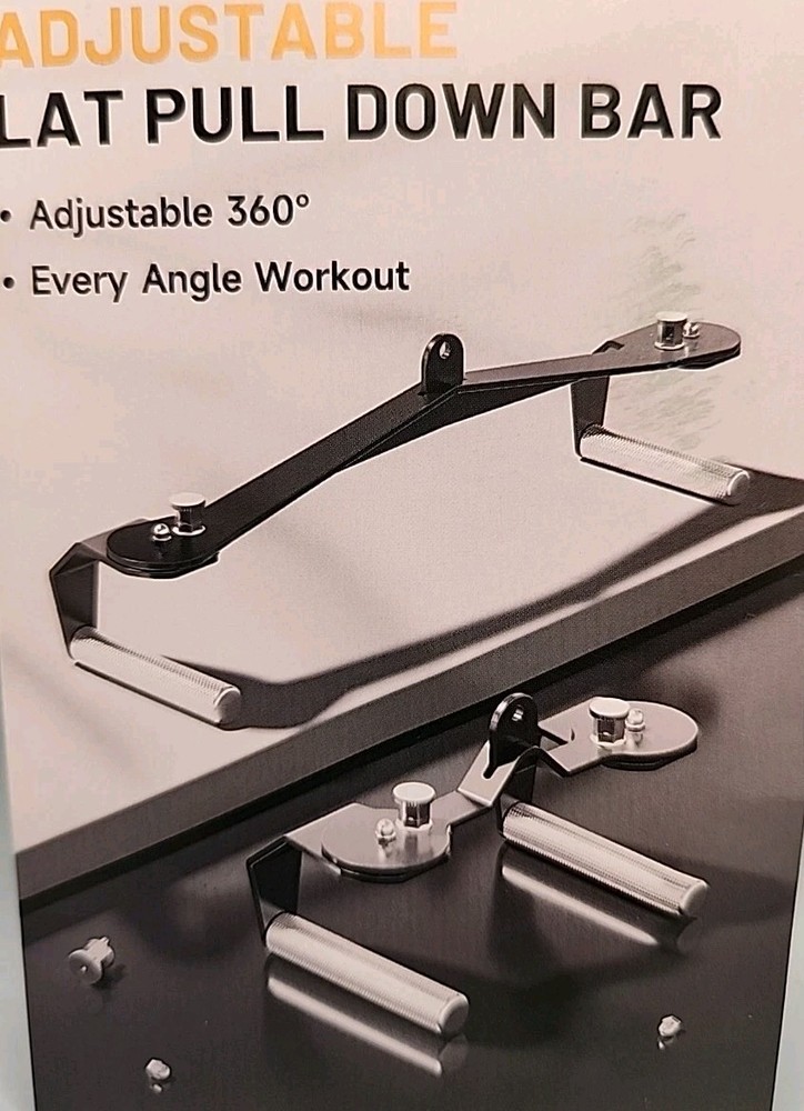 NEW Unbranded Adjustable 360^ Lat Pull Down Bar Attachment