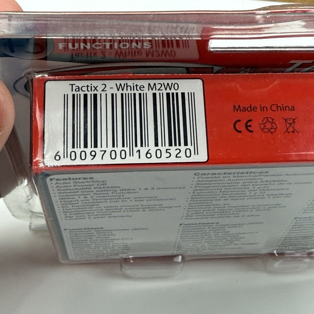 RavX Tactix 2 /15 Function Wireless Cycling Computer /Speed, LCD/ Black