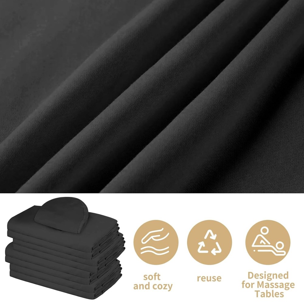 4 Sets Premium Microfiber Massage Table Sheets Set 3 Piece Set Includes Massage