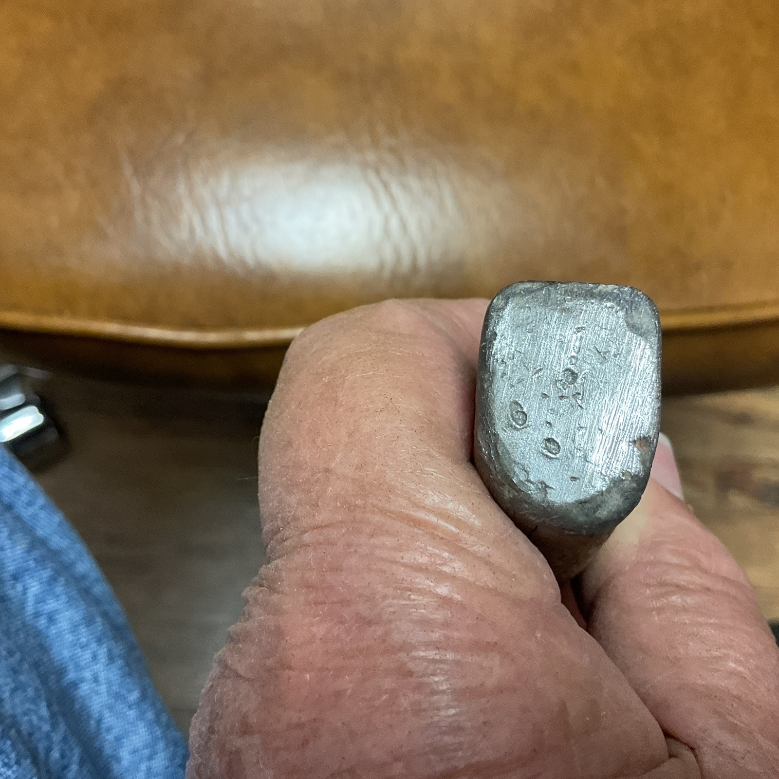 Unmarked Vintage Old Knife with Wire Wrapped Handle, Used