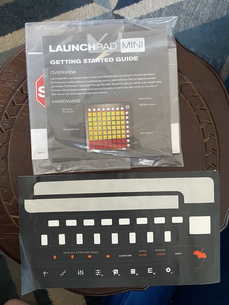 Novation Launchpad Mini Open Box with original cord and documents