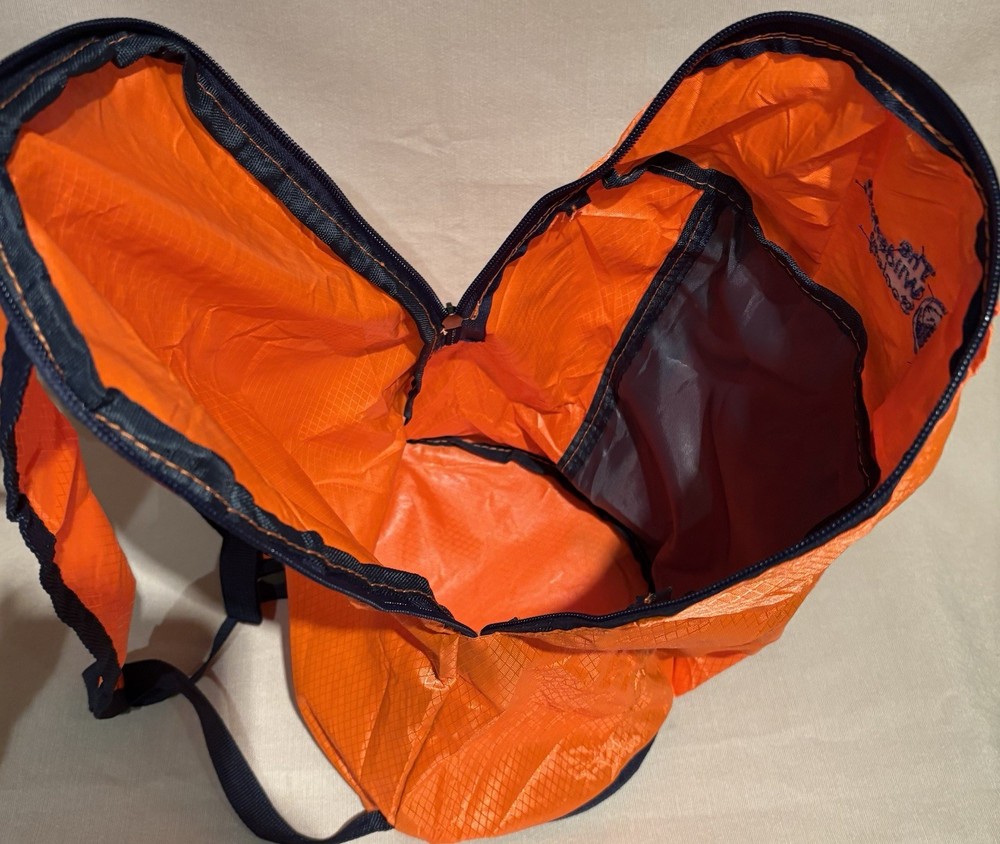 Backpack, Collapsible, Foldable Travel Pack, Packable, Durable--Orange