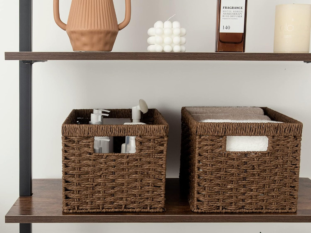 round Paper Rope Storage Baskets