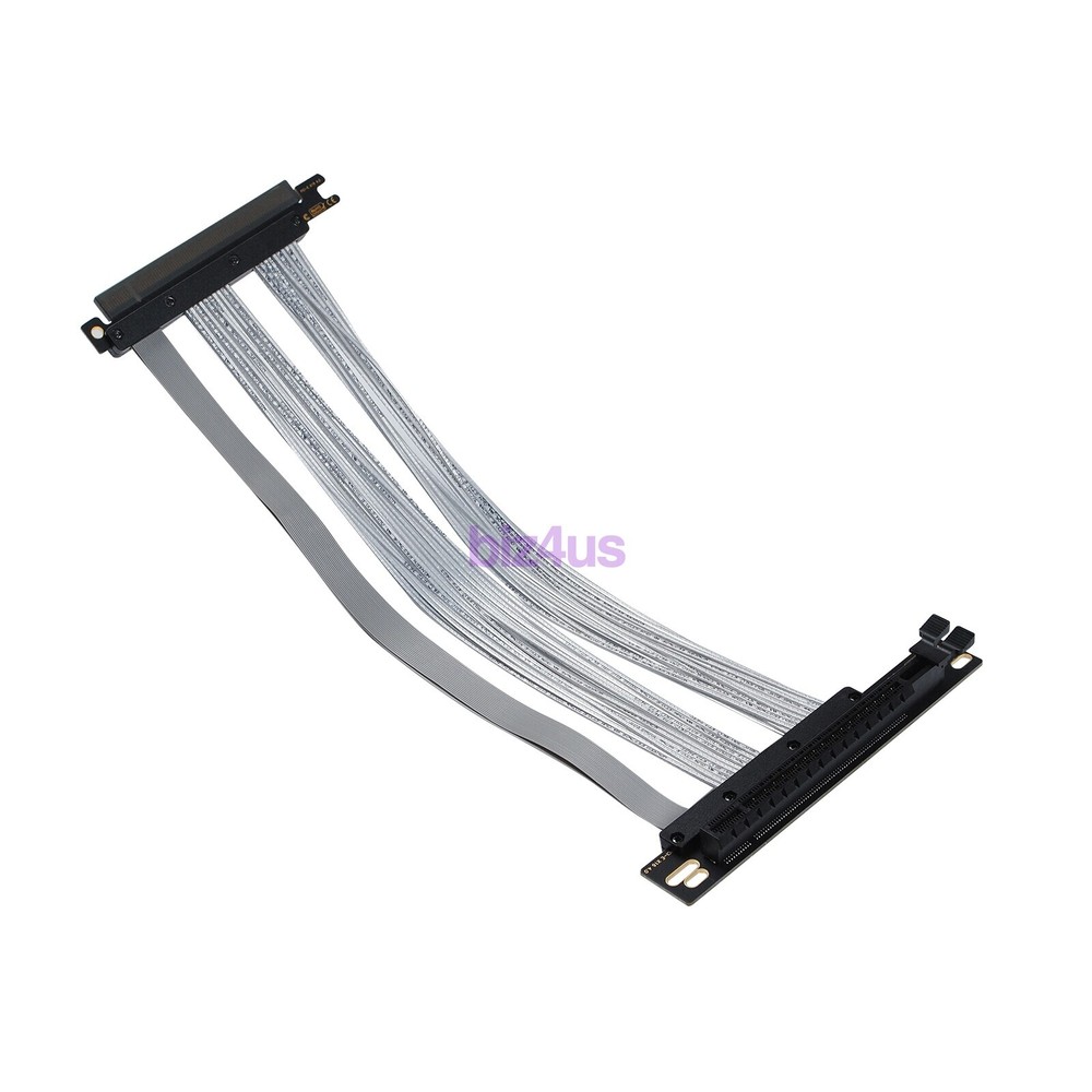 30CM 90 Degree PCIE 4.0 Extension Cable 16x Shielded High Speed GPU Riser Cable