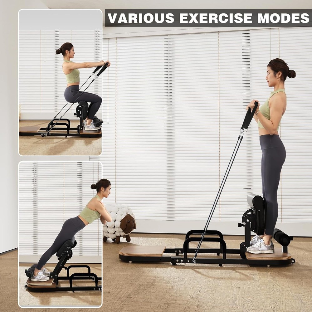 BEKING Sissy Squat Machine ,4-In-1 Deep Squat Machine ,Adjustable Hip Thrust Mac