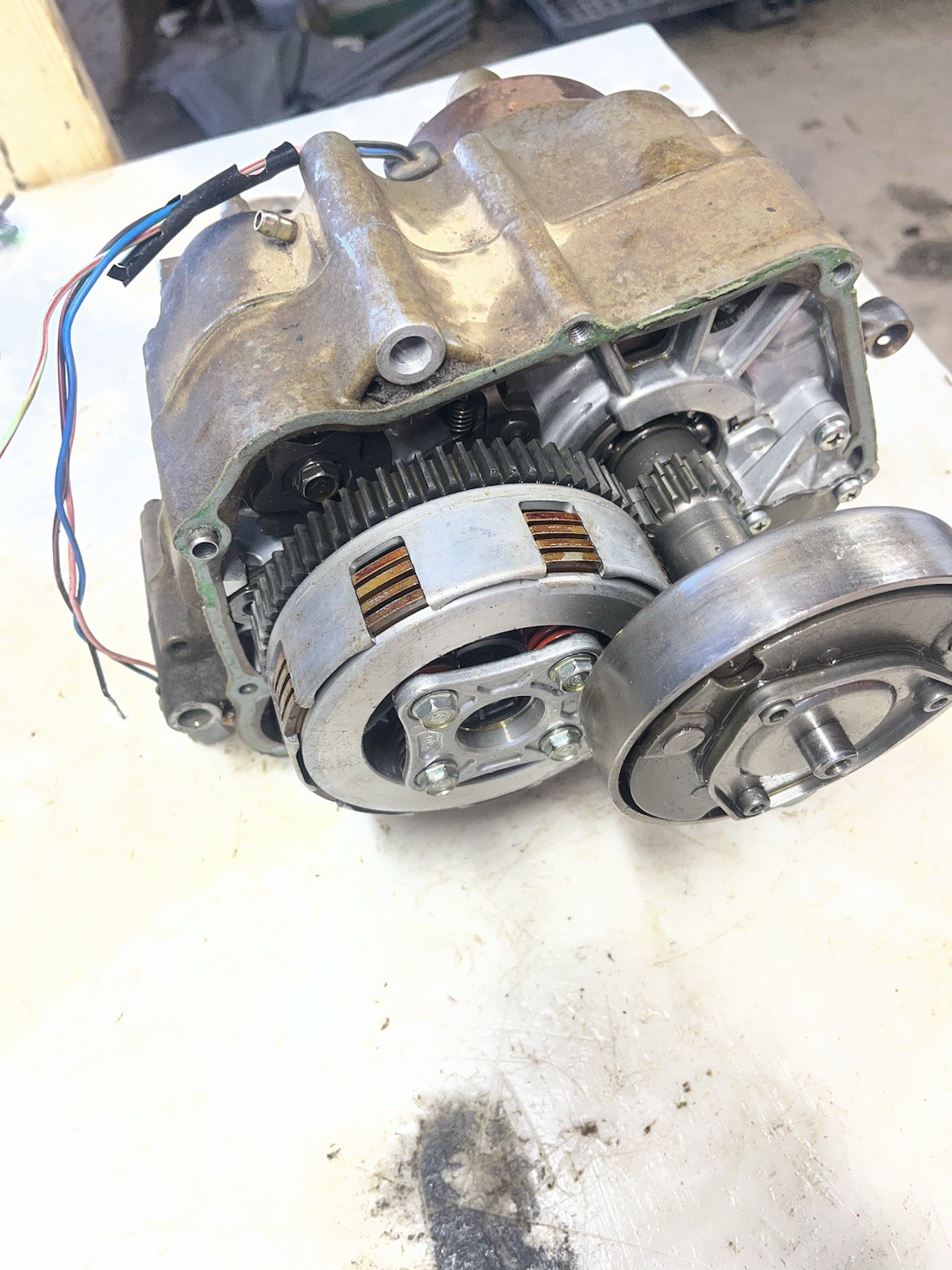 1993 Honda TRX 90 Bottom End Engine Crankcase Case Crankshaft Clutch Flywheel