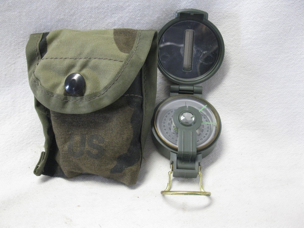 Engineer Lensatic Compass With US Camo Pouch