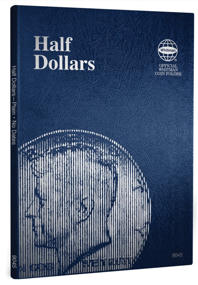 Whitman Official Coin Folder #9045 -  Half Dollars, 36 Opening (Plain, No Dates)