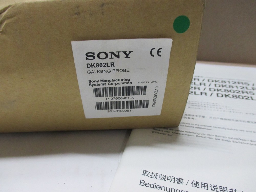 DK802LR RIGHT ANGLE PROBE 2MM STROKE SONY WITH MOUNT USED