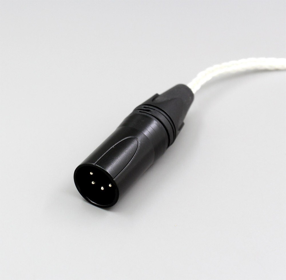 99% Pure Silver 8 Core Headphone Cable For Focal Clear Elear Elex Elegia Stellia